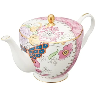 Image of Wedgwood Butterfly Bloom Boxed Teapot, 12.5 oz