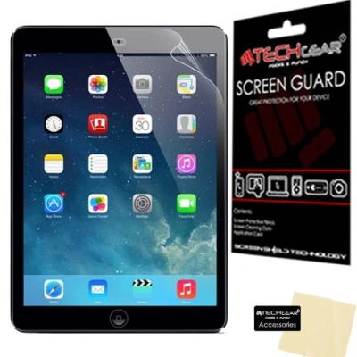 Image of TECHGEAR Screen Protector for iPad Air 9.7&quot; &amp; 2 (iPad 5 6) Clear Lcd Protectors Compatible with Apple Cloth Application Card