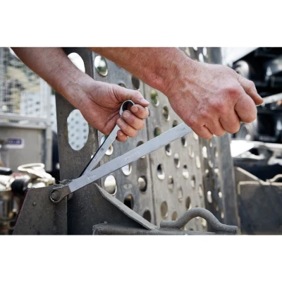 Image of Draper HI TORQ Metric Extra Long Double Ring Ratchet Spanner Set (7 Piece)