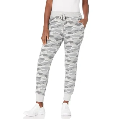 Image of Amazon Essentials Women&#039;s Fleece Jogging Trouser (Available in Plus Size), Light Grey Camo, XS