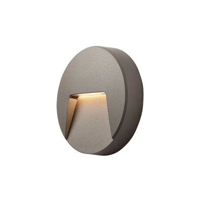 Image of Saxby Severus CCT Outdoor Surface Mounted 3W LED Wall Light Grey, IP65