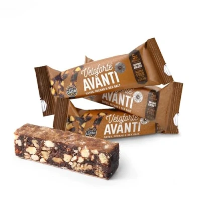 Image of Veloforte Avanti Energy Bar Dates &amp; Pecan 40g Carbs for Running, Cycling, Endurance Performance Sport Balanced Protein Healthy Natural Plant Based, Gluten Free, Vegan (9 bars)