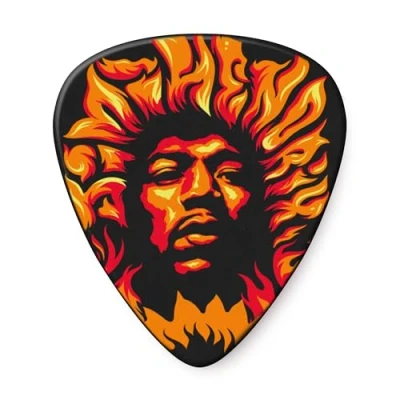 Image of DUNLOP JIMI HENDRIX VOODOO FIRE PLAYER PACK 6 PICKS
