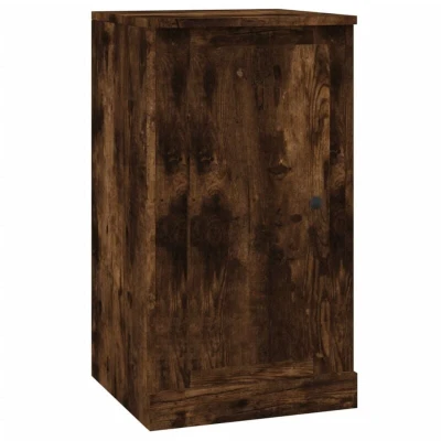 Image of vidaXL Smoked Oak Sideboard Functional Storage and Display Furniture Engineered Wood Material for Durability Stability Ideal Hallway or Living Room Modern Style