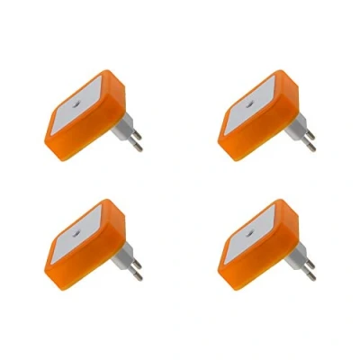 Image of Othmro Bathroom Shaver Light, Plug in Night Light LED Bed Lights with Auto Dusk to Dawn Sensor for Socket Bedroom Kitchen Hallway Yellow 4Pcs
