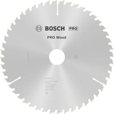 Image of Bosch 1x PRO Wood Circular Saw Blade for Corded Mitre Saws (for Softwood, Hardwood, Ø mm, Professional Accessory Saw)