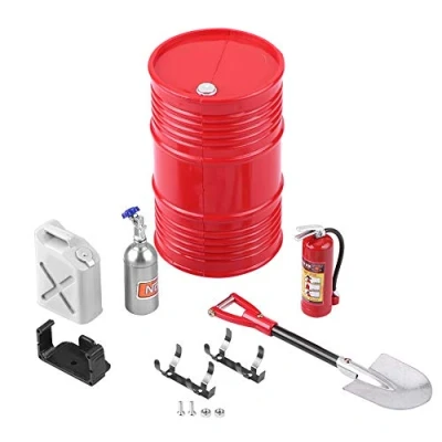 Image of Crawler Tool, RC Accessory Mini Decor Simulation Tool Part Set of Oil Tank Fire Extinguisher Set(#C)
