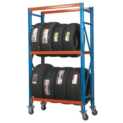 Image of Sealey Two Level Mobile Tyre Rack 200kg Capacity Per