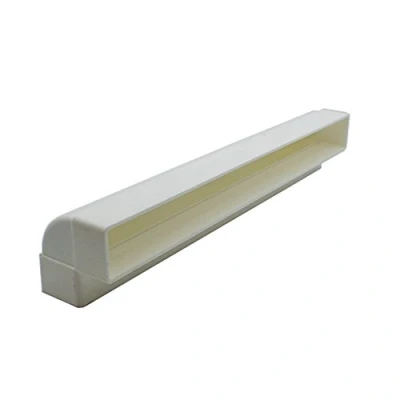Image of Kair 90 Degree Vertical Elbow Bend 308mm x 29mm 12 1 inch Rectangular Plastic Ducting Adaptor