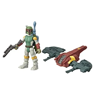 Image of Star Wars Mission Fleet Gear Class Boba Fett Capture in the Clouds 2.5 Inch Scale Figure and Vehicle, Toys for Kids Ages 4 Up