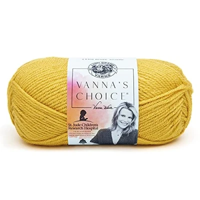 Image of Lion Brand Yarn Company 1 Piece Vanna&#039;s Choice Yarn, Mustard, 860 158I