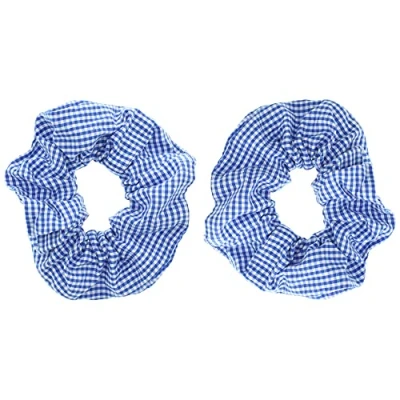 Image of Zac&#039;s Alter Ego Set of 2 Gingham Hair Scrunchies
