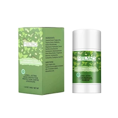 Image of deodorant for womens mens, Natural Stick Antiperspirant aluminium free, body cream long lasting fragrance protection and under arm Relaxing sweat (cucumber mint type 40g)