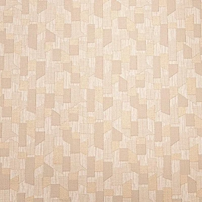 Image of SOPHIE LAURENCE Beige Gold Abstract Wallpaper Vinyl Textured Fork Weaving Effect Heavy Weight Removable