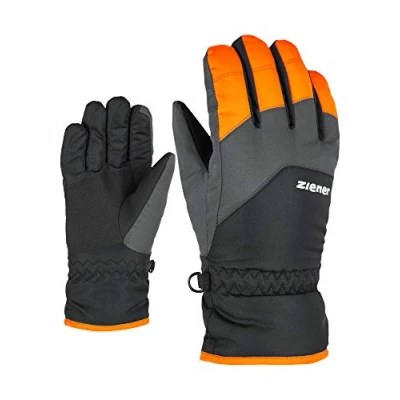 Image of Ziener LANDO Junior Children&#039;s Ski Gloves/Winter Sports, Children&#039;s, 801945, New Orange, 6.5