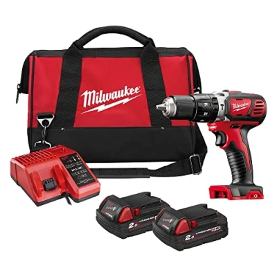 Image of Milwaukee M18BPD 202B 18v Combi Drill with 2 x 2.0Ah Batteries, Charger, Bag