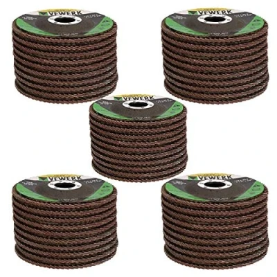 Image of 50 x Flat Discs 120 Grit For Angle Grinder 4.5&quot; (115mm) Sanding Grinding