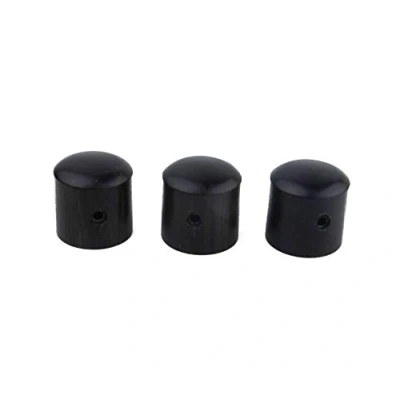 Image of Guyker 3Pcs Ebony Potentiometer Control Knobs Dia. 6mm (0.24&quot;) Shaft Pots Rotary Volume Tone Knob Replacement Part for Electric Guitar or Precision Bass