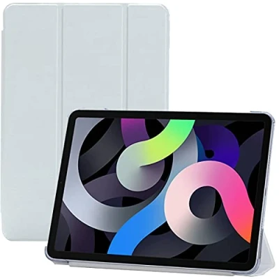 Image of Smart Magnetic Case for iPad Air 5th Generation (2022), 4th (2020), 11 Pro (2020) 2018 With Auto Sleep/Wake, Translucent Back Tablet Cover (White)