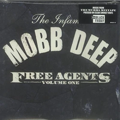 Image of Mobb Deep Free Agents The Murda Mixtape, Volume One Clear Smokey Sealed 2021 USA 2 LP vinyl set HHC2021