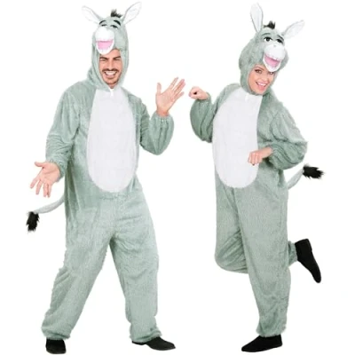 Image of &quot;FUNNY DONKEY&quot; (hooded jumpsuit with mask) (M h 165 cm)