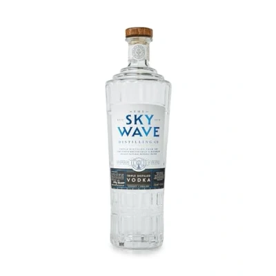 Image of Sky Wave Triple Distilled Premium Vodka From The home of World&#039;s Best Contemporary Gin WGA Hand Crafted Micro Batch Craft In Oxfordshire 40% ABV Ideal As a Gift 700ml