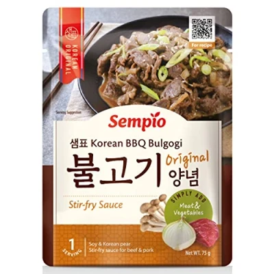 Image of Sempio BBQ Bulgogi Sauce (75g) Authentic Korean Cuisine at Home. Savory for Beef &amp; Veggie Stir Fry.