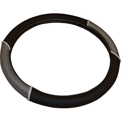 Image of XtremeAuto Car/Van Universal Steering Wheel Cover Glove Quality (Grey)