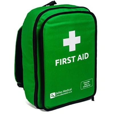 Image of First Aid Rucksack, Green, with Detachable Kneeling Pad