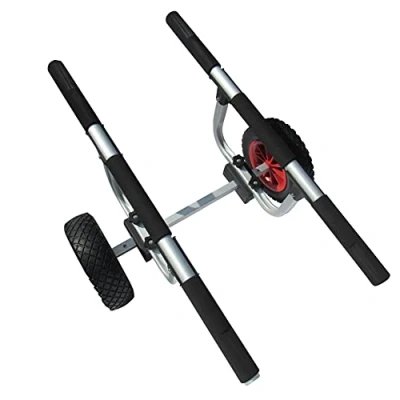 Image of SecureFix Direct Sit on Top Kayak Trolley (Adjustable Cart Canoe Flat Free Tyres)