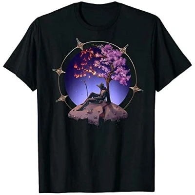 Image of ANXI Sacrifice Warframe Excalibur Umbra T Shirt Top Black L
