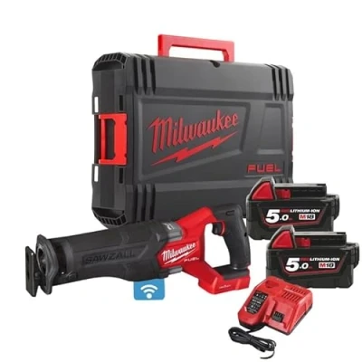 Image of Milwaukee 0 M18FHZ 502X Cordless Reciprocating Saw 18 V / 5.0 Ah 22 mm Hub Red