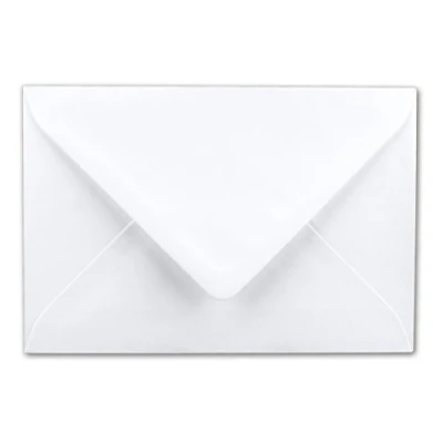 Image of FarbenFroh by GUSTAV NEUSER envelopes in white 50 pieces DIN B6 format 120 x 180 mm wet glued postal without window ideal for Christmas, greeting cards, invitations