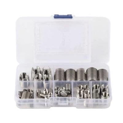 Image of 50Pcs Self Tapping Screws Stainless Steel Thread Repair Inserts Nut Repairing
