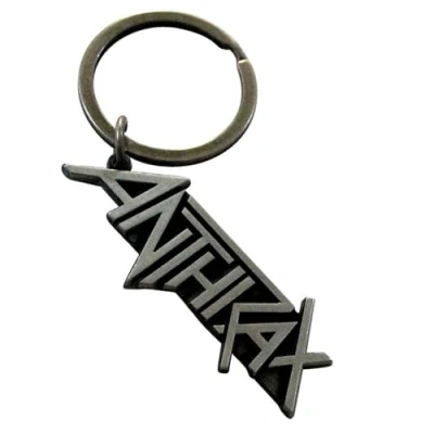 Image of Rock Off officially licensed products Anthrax Band Logo Keyring Keychain One Size