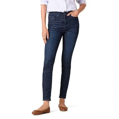 Image of Amazon Essentials Women&#039;s High Rise Skinny Jean, Dark Wash, 8 Long