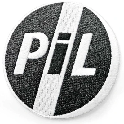 Image of PIL Public Image Ltd Patch Circle Band Logo Official Embroidered woven iron Taglia unica