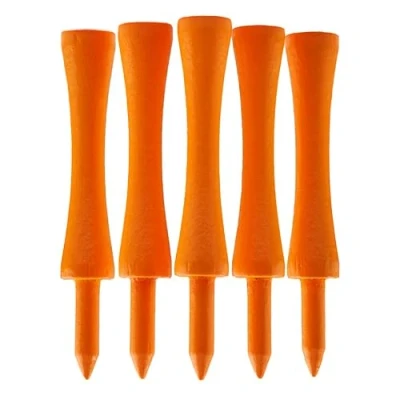 Image of TH Golf x100 Pcs Bamboo Orange Castle Tees 70mm Biodegradable Eco Friendly Sustainable