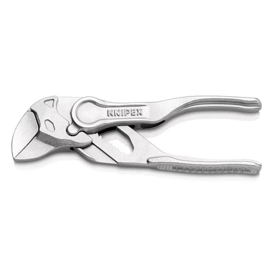 Image of KNIPEX Pliers Wrench XS, Chrome Plated, 100 mm, Grips Continuously Up to 21 Small Wrench, Edc, 86 04