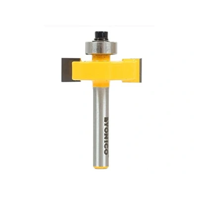 Image of Yonico 14186q Slot Cutter Router Bit, Cutting Height: 3/8&quot;, Depth: 3/8&quot; 1/4&quot; Shank