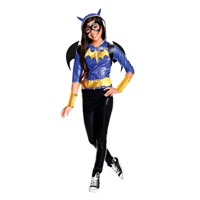 Image of Rubie&#039;s Batgirl Deluxe Costume, Kids DC Super Hero Girls Outfit, Medium, Age 5 7 years, HEIGHT 4’ 2 6 Halloween