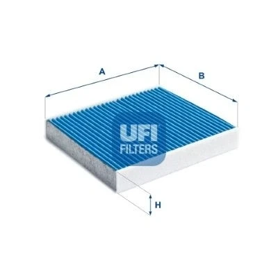 Image of 30676484, 30780377 Pollen filter UFI 34.158.00 with antibacterial action 230mm 210mm 35mm VOLVO: C30, V50, S40 II, FORD: Focus 2, 2 Kombi