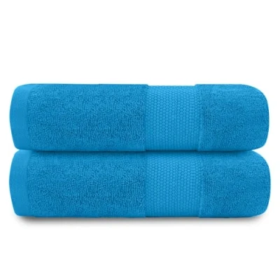 Image of GC GAVENO CAVAILIA 700 GSM Bath Towels Large, (70x125 Cm) Luxury Pk of 2, Quick Dry Towel &amp; Highly Absorbent Soft Feel 100% Cotton Set, Teal
