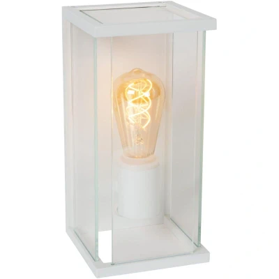 Image of Lucide CLAIRE PIR Wall light Outdoor 1xE27 IP54 White