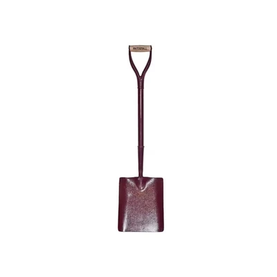 Image of Faithfull FAIASS2MYD All Steel Contractors Square Mouth Shovel (No2) MYD Handle