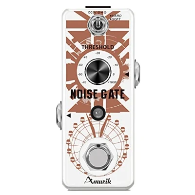 Image of Amuzik Guitar Noise Gate Effect Pedal Noiser Killer Pedals for Electric Cleaner Suppressor Full Metal Shell Ture Bypass 2 Modes Mini Size