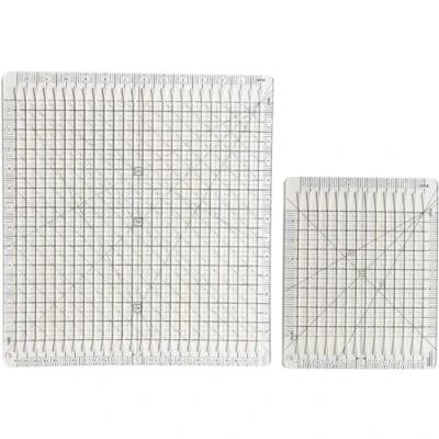 Image of HRTLSS 5 in 1 Quilt Cutting Ruler, Acrylic, 6 Inch, Multi part, Precision, Quilting Ruler