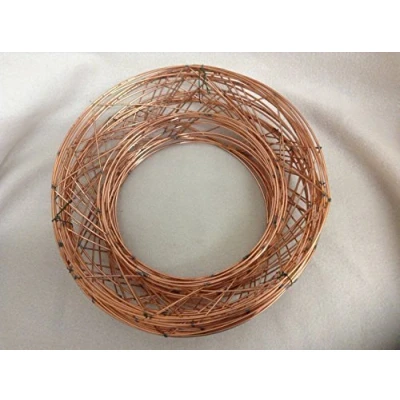 Image of floral supplies Raised wire wreath round rings holly mossing Christmas frame (10 Pack, 10 Inch)