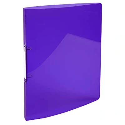 Image of Exacompta Ref. 54676E Iderama flexible PP binder 2 round rings, diameter 15 mm Spine 20 External dimensions: 32 x 25 cm A4 file format Colour: purple