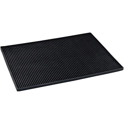 Image of WENKO Draining mat 40x30cm in black, TPR, 40 x 30 1 cm